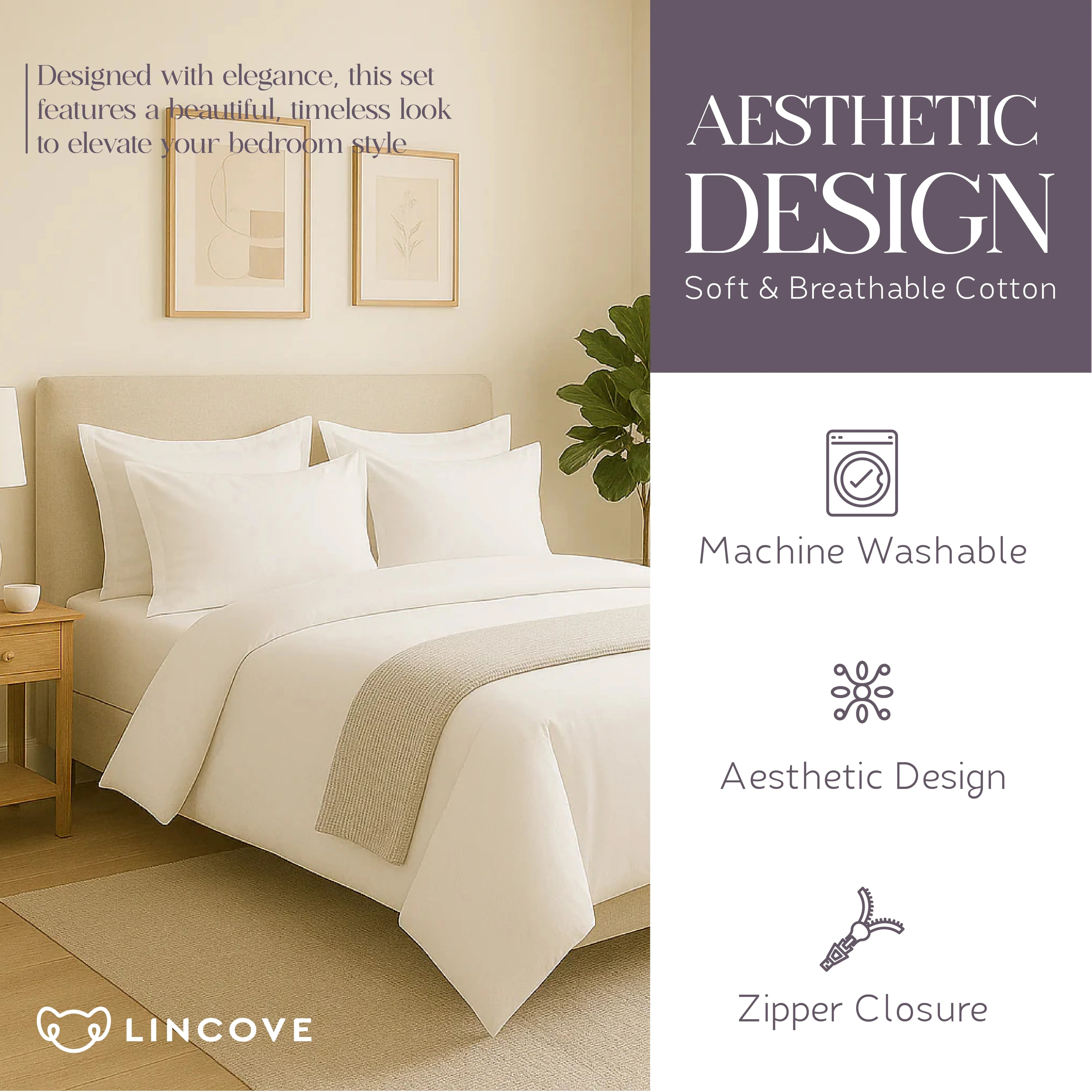 100% Cotton Duvet Cover Set - Classic Hotel Collection