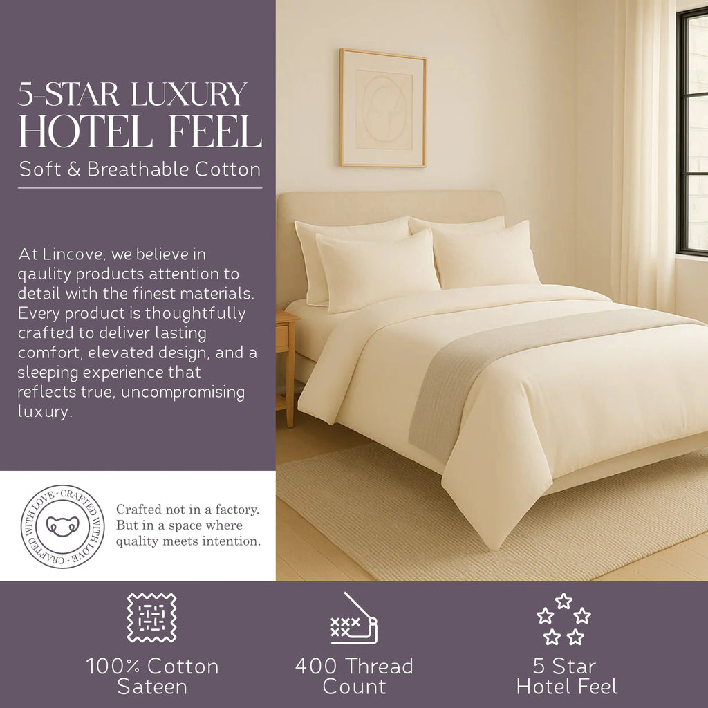 100% Cotton Duvet Cover Set - Classic Hotel Collection