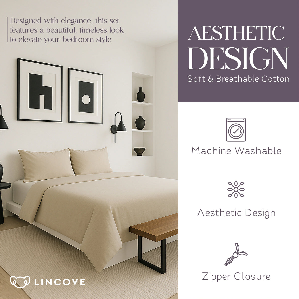 100% Cotton Duvet Cover Set - Classic Hotel Collection