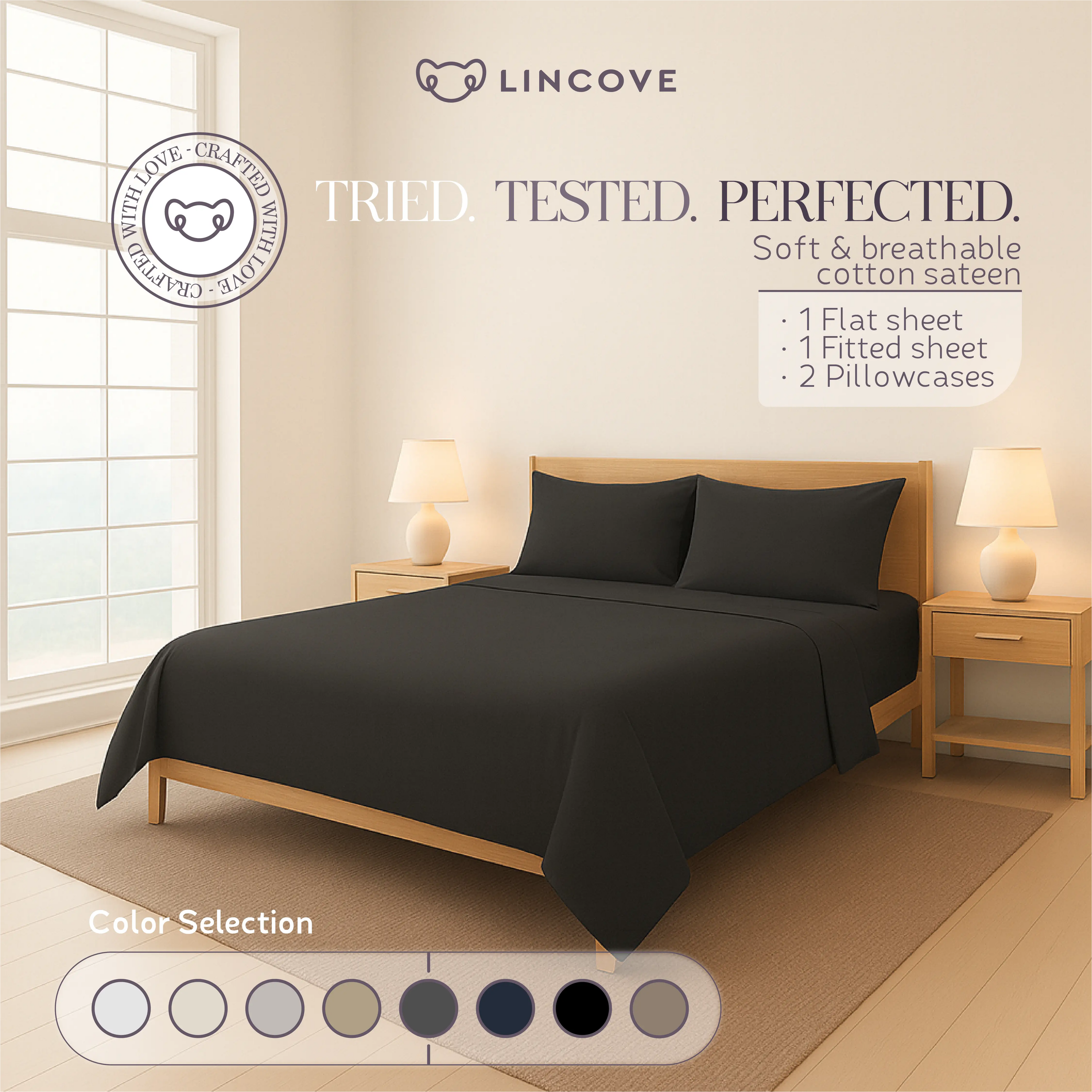100% Cotton Sheet Set | Luxe Hotel Collection