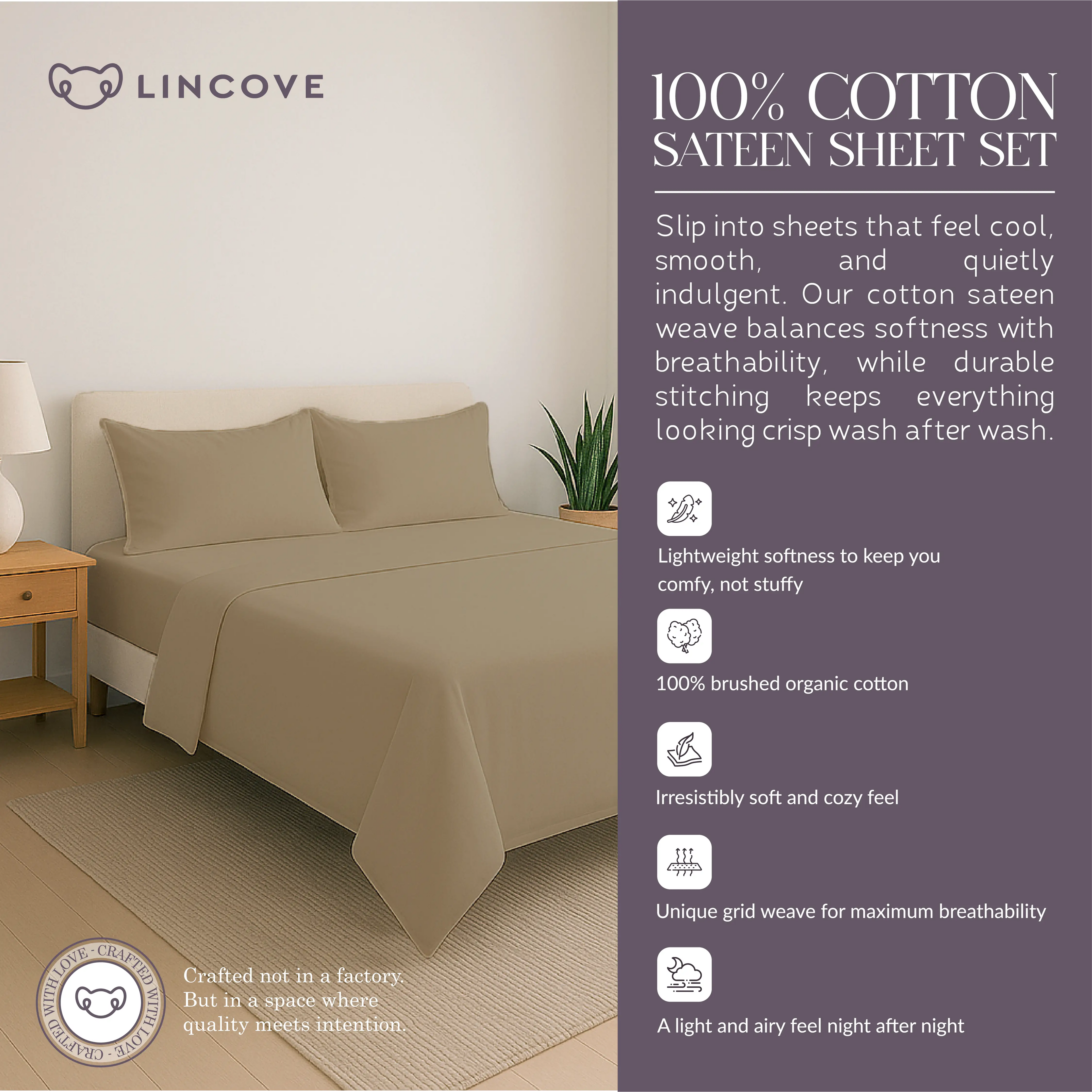 100% Cotton Sheet Set | Luxe Hotel Collection