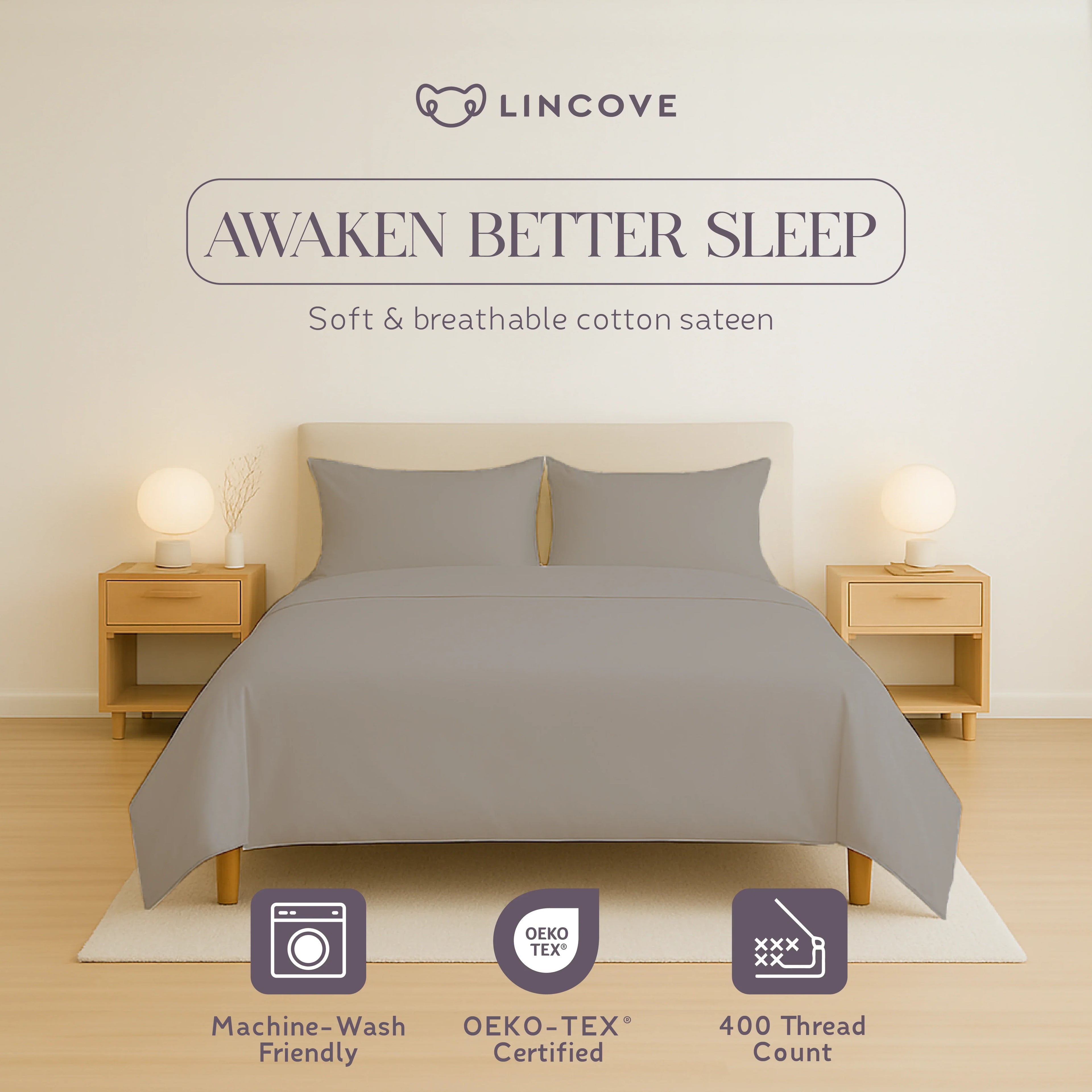 100% Cotton Sheet Set | Luxe Hotel Collection