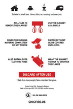 Design Fire Blanket - Red Whisky
