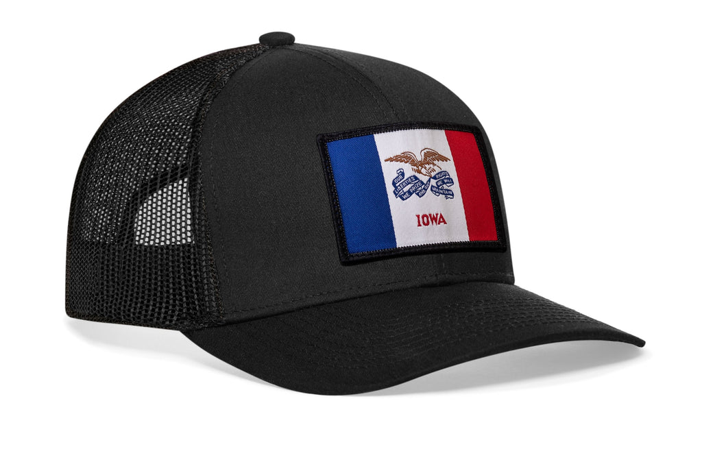 Iowa Flag Trucker Hat  |  IA Snapback