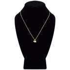 Elephant Cubic Zirconia Pendant With 14K Gold Filled Necklace Set