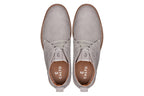 CALTO - J2192 - 2.6 Inches Taller (Grey/White Sole) - Nubuck Chukka Boots
