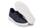 CALTO - J2203 - 2.6 Inches Taller (Ultramarine Blue/White Sole) - Lightweight Nubuck Sneakers