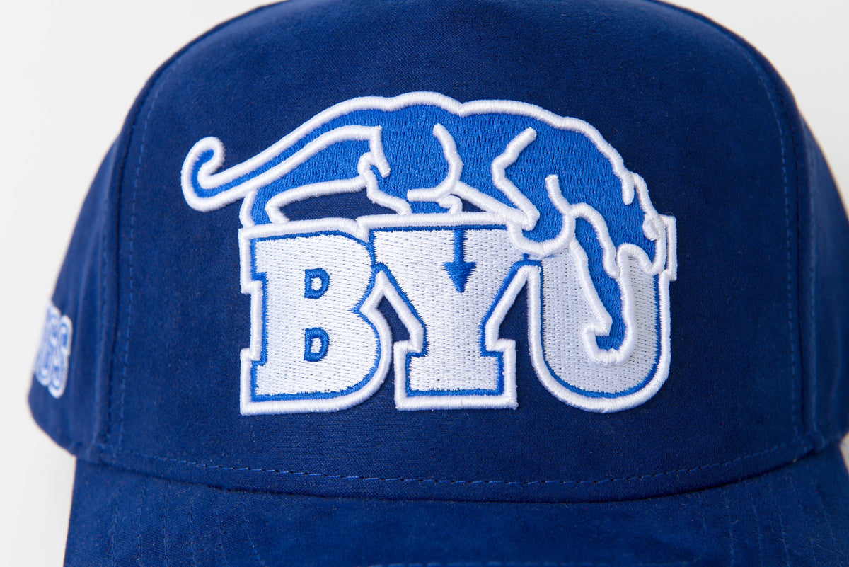 BYU Fade Hat Royal Blue Suede