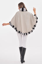 The Glacier Light Beige Reversible Leather Women Jacket