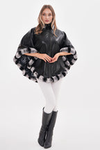 The Glacier Black Reversible Leather Women Jacket