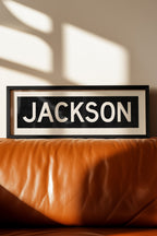 Framed Jackson Mississippi Bus Scroll