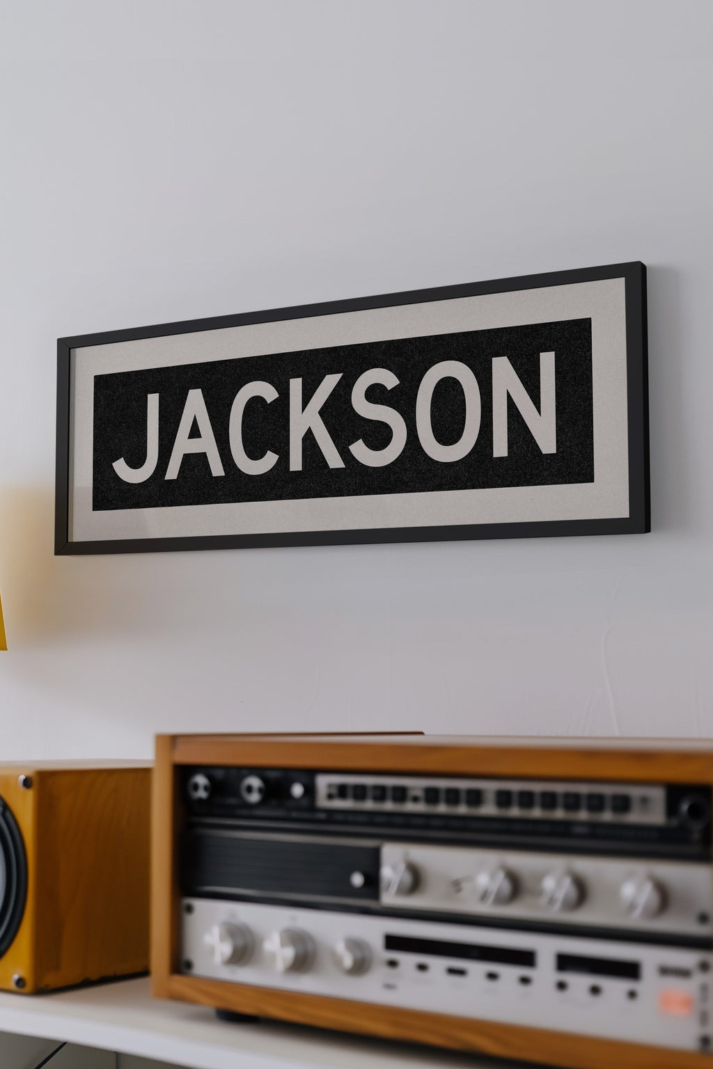 Framed Jackson Mississippi Bus Scroll