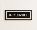 Framed Jacksonville Florida Bus Scroll