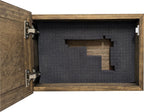 American Flag Patriot Hidden Gun Storage Secure Handgun Safe Concealment Furniture (Jacobean)