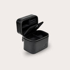 Watch and Jewelry Travel Case - Genuine Leather - Obsedian Black