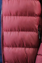 Fur Hooded Burgundy Men Down Coat - Wessi