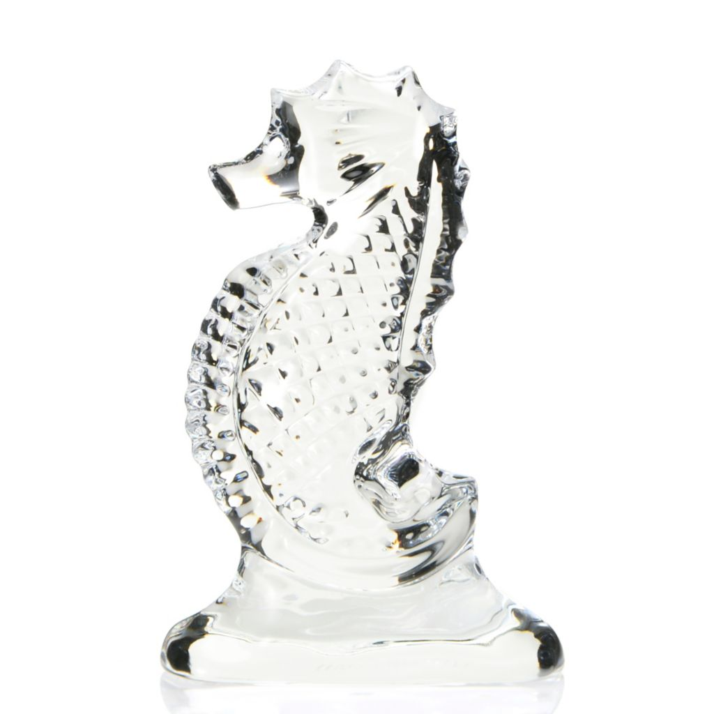 Waterford Crystal Seahorse Memento 25 Diamond Cut Sculpted Figurine