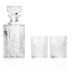 Marquis by Waterford Brady 32 oz Decanter & Set of 2 (11 oz) Double Old Fashioned Glasses