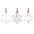 Marquis by Waterford Set of 3 Assorted Snowflake