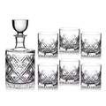 Marquis by Waterford Oblique Decanter & Set of 6 Tumblers