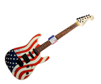 Kristy Lee Cook & Chikezie American Idol Signed Guitar PSA PSA