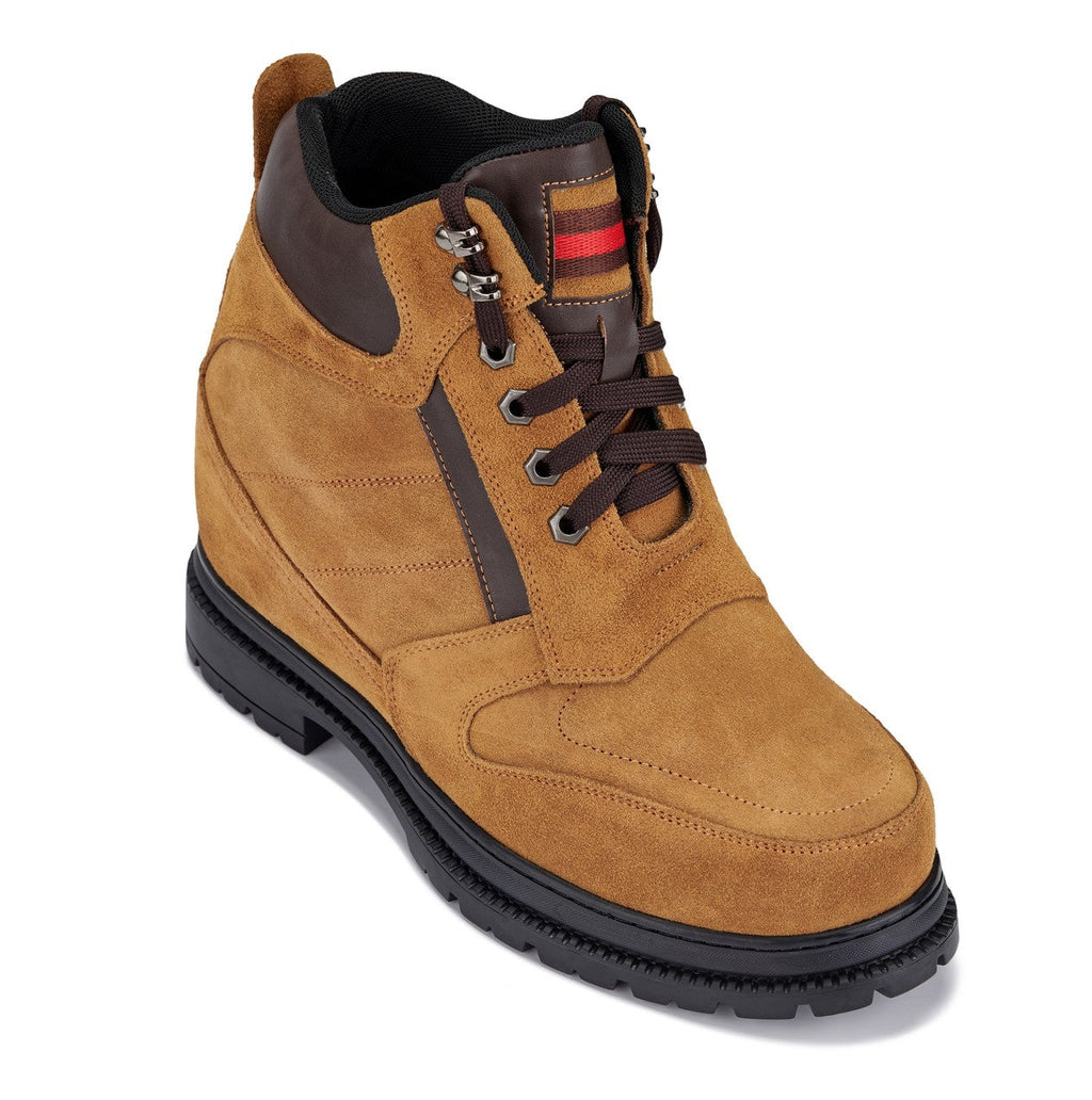 CALDEN 5.2-Inch Taller Brown Nubuck Elevator Boots K881803