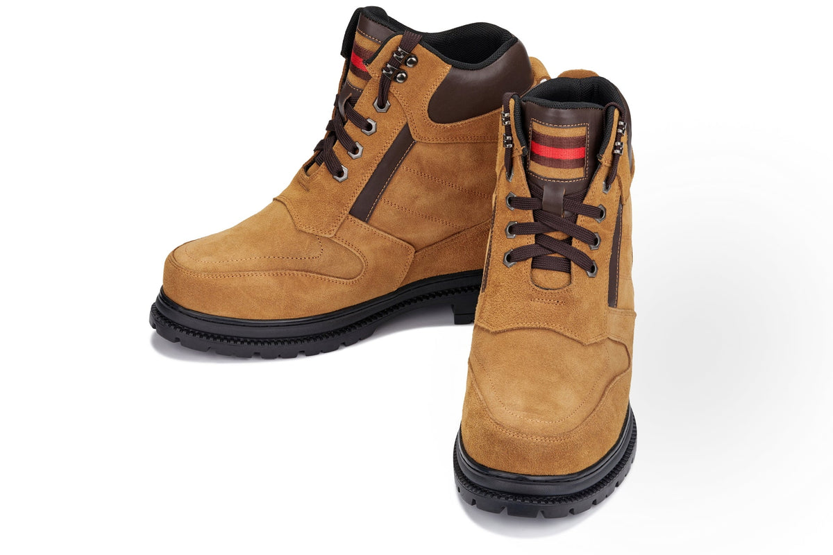 CALDEN 5.2-Inch Taller Brown Nubuck Elevator Boots K881803