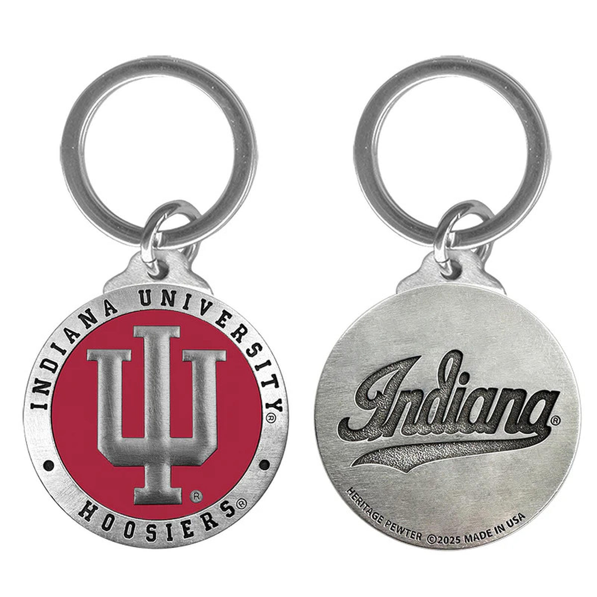 Indiana Hoosiers Key Chain w/ Backtext