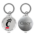Cincinnati Bearcats Keychain w/ Backtext
