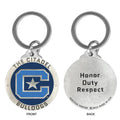 Citadel Bulldogs Keychain w/ Backtext