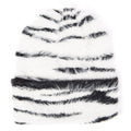 Sala - Zebra Print Cuffed Beanie