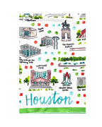 Houston, TX Double-Sided Tea Towel