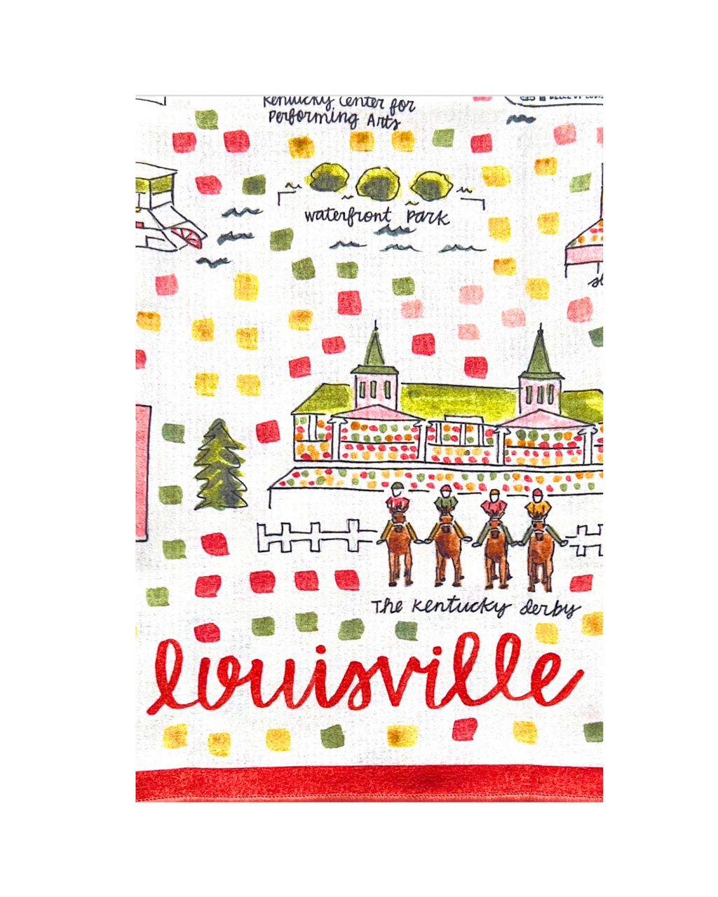 Louisville, KY Double-Sided Tea Towel