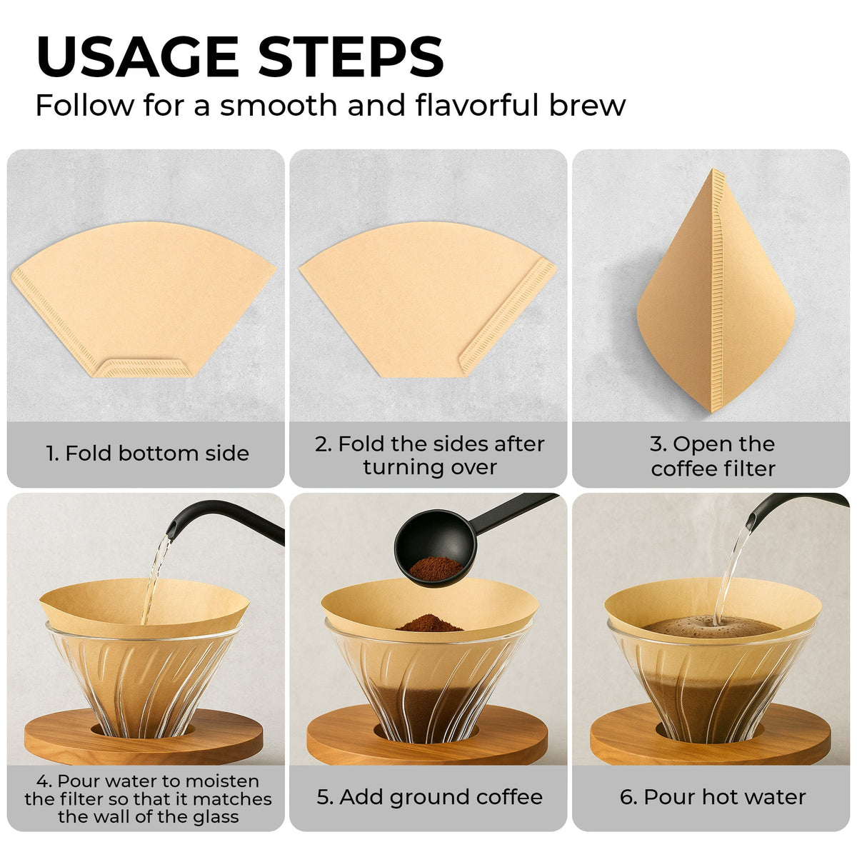 Organic Premium Coffee Filters #4, KFCF04B