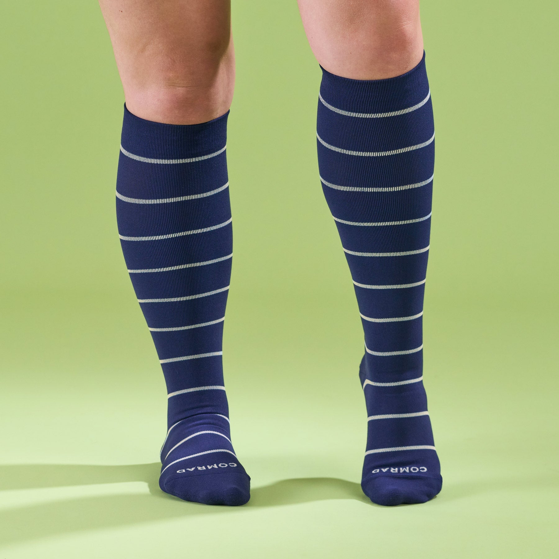 Knee-High Compression Socks - Stripes (20-30 mmHg)
