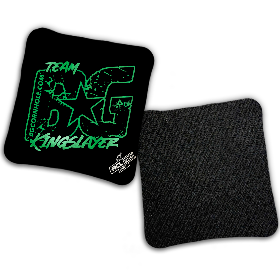 2027 ACL - BG Multiple Bag Models "OUTLINED TEAM BG" - Pro Stamped Cornhole Bags - SET OF 4 BAGS
