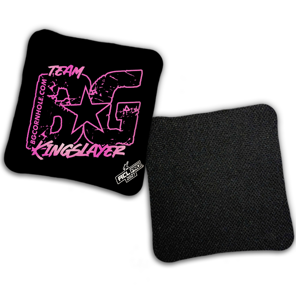 2027 ACL - BG Multiple Bag Models "OUTLINED TEAM BG" - Pro Stamped Cornhole Bags - SET OF 4 BAGS