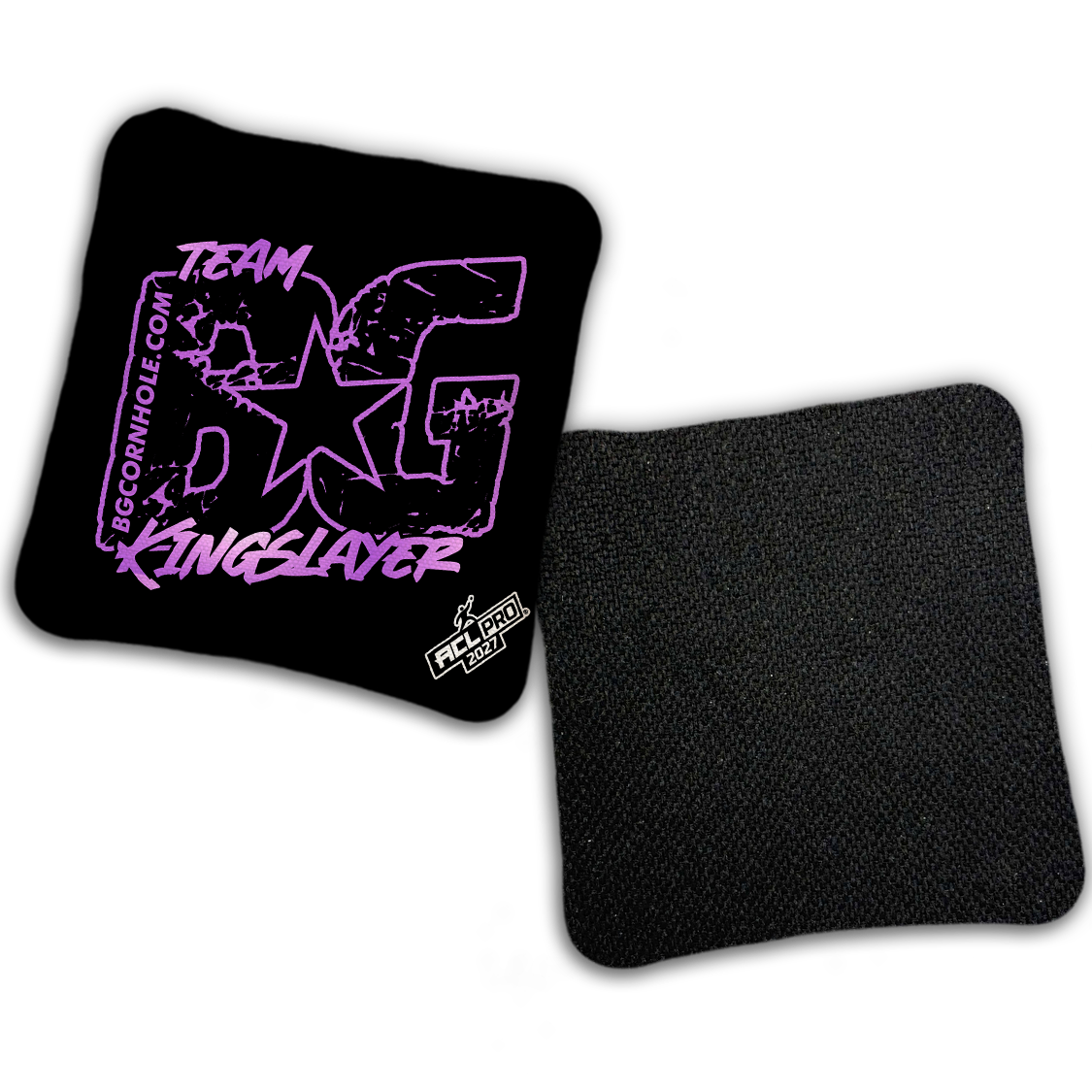 2027 ACL - BG Multiple Bag Models "OUTLINED TEAM BG" - Pro Stamped Cornhole Bags - SET OF 4 BAGS