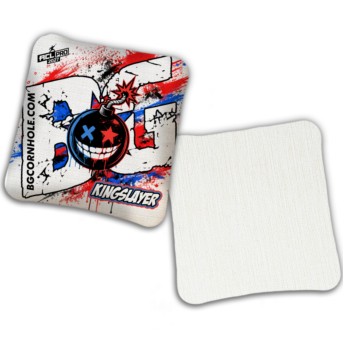 2027 ACL - BG Multiple Bag Models "TAKE COVER" - Pro Stamped Cornhole Bags - SET OF 4 BAGS