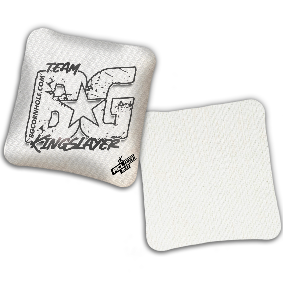 2027 ACL - BG Multiple Bag Models "OUTLINED TEAM BG" - Pro Stamped Cornhole Bags - SET OF 4 BAGS