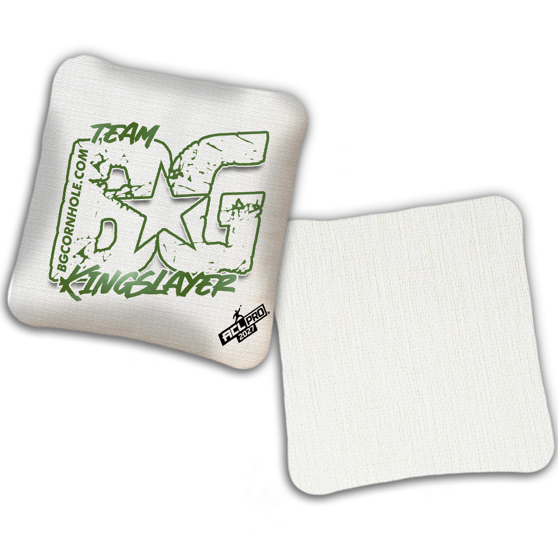 2027 ACL - BG Multiple Bag Models "OUTLINED TEAM BG" - Pro Stamped Cornhole Bags - SET OF 4 BAGS