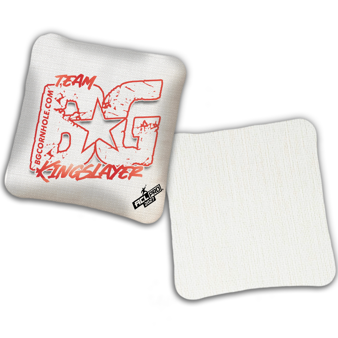 2027 ACL - BG Multiple Bag Models "OUTLINED TEAM BG" - Pro Stamped Cornhole Bags - SET OF 4 BAGS