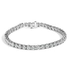 IGI Certified 14K White Gold 6.0 Cttw Lab Grown Diamond Tennis Bracelet