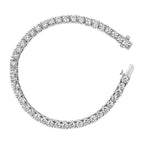 IGI Certified 14K White Gold 6.0 Cttw Lab Grown Diamond Tennis Bracelet