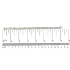 IGI Certified 14K Yellow Gold 18 1/2 Cttw Emerald Cut Lab Grown Diamond Tennis Bracelet