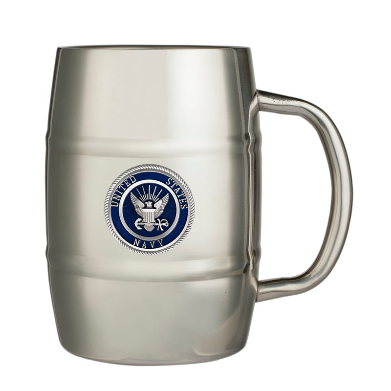 Navy Keg Mug