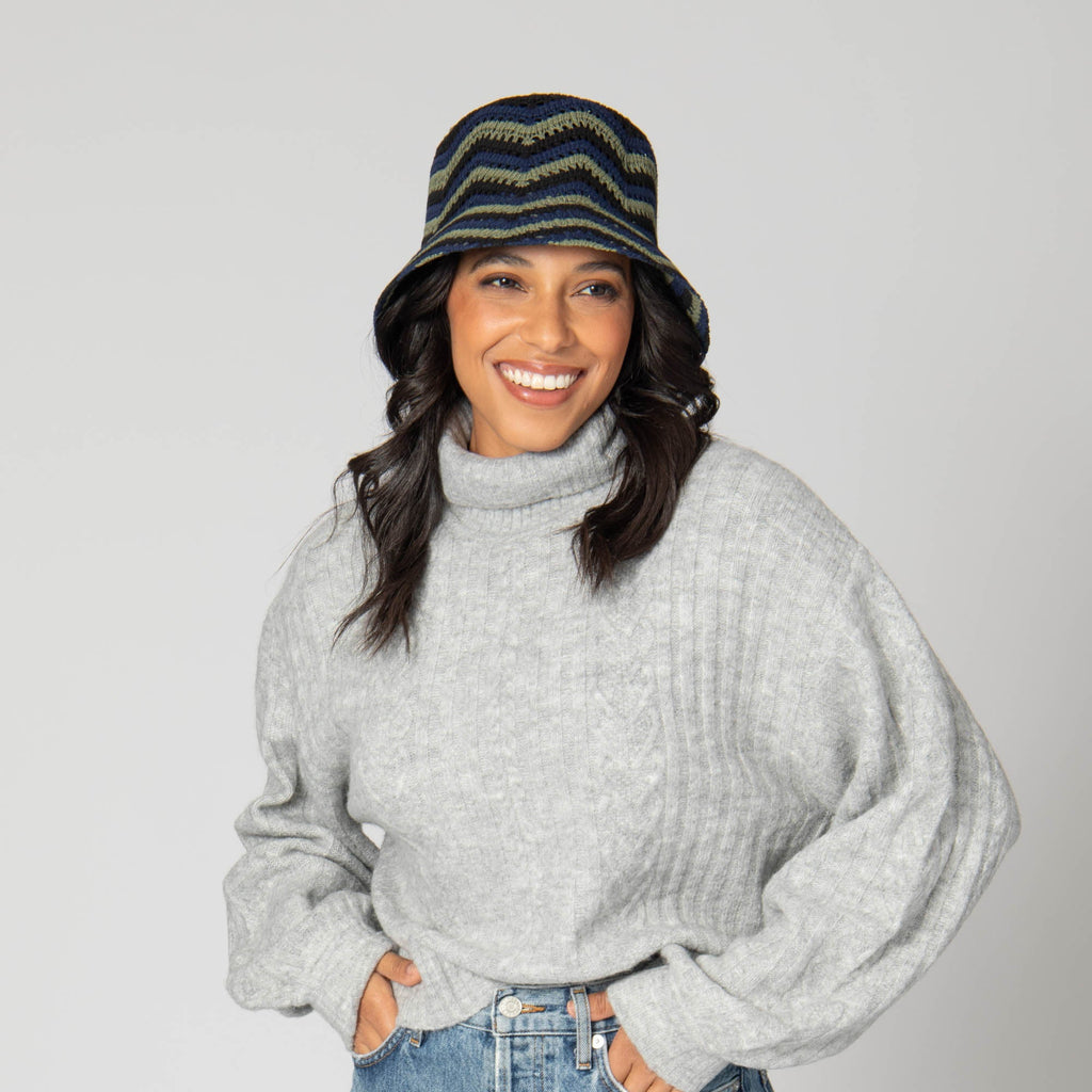 Dolly - Chevron Weave Bucket Hat