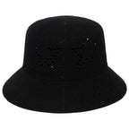 Eliza - Bucket Hat with Star Pointelle Details