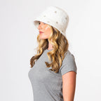 Anita - Bucket Hat with Scattered Silver Gems