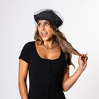 Bianca - Slouchy Lurex Beret